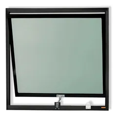 Janela Maxim-ar Alumínio Preto 60x60x3cm Plus