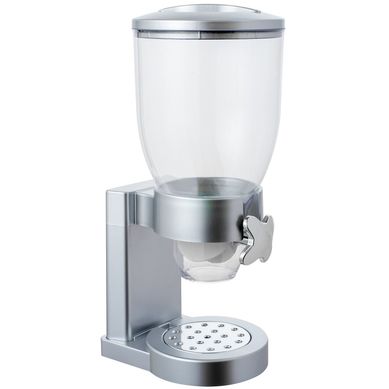 Dispenser Porta Cereais Simples 34x17x20cm Cinza