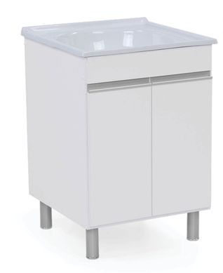Armrio para Lavanderia Amlia 2 Portas Branco 61,5x61cm A. J. Rorato