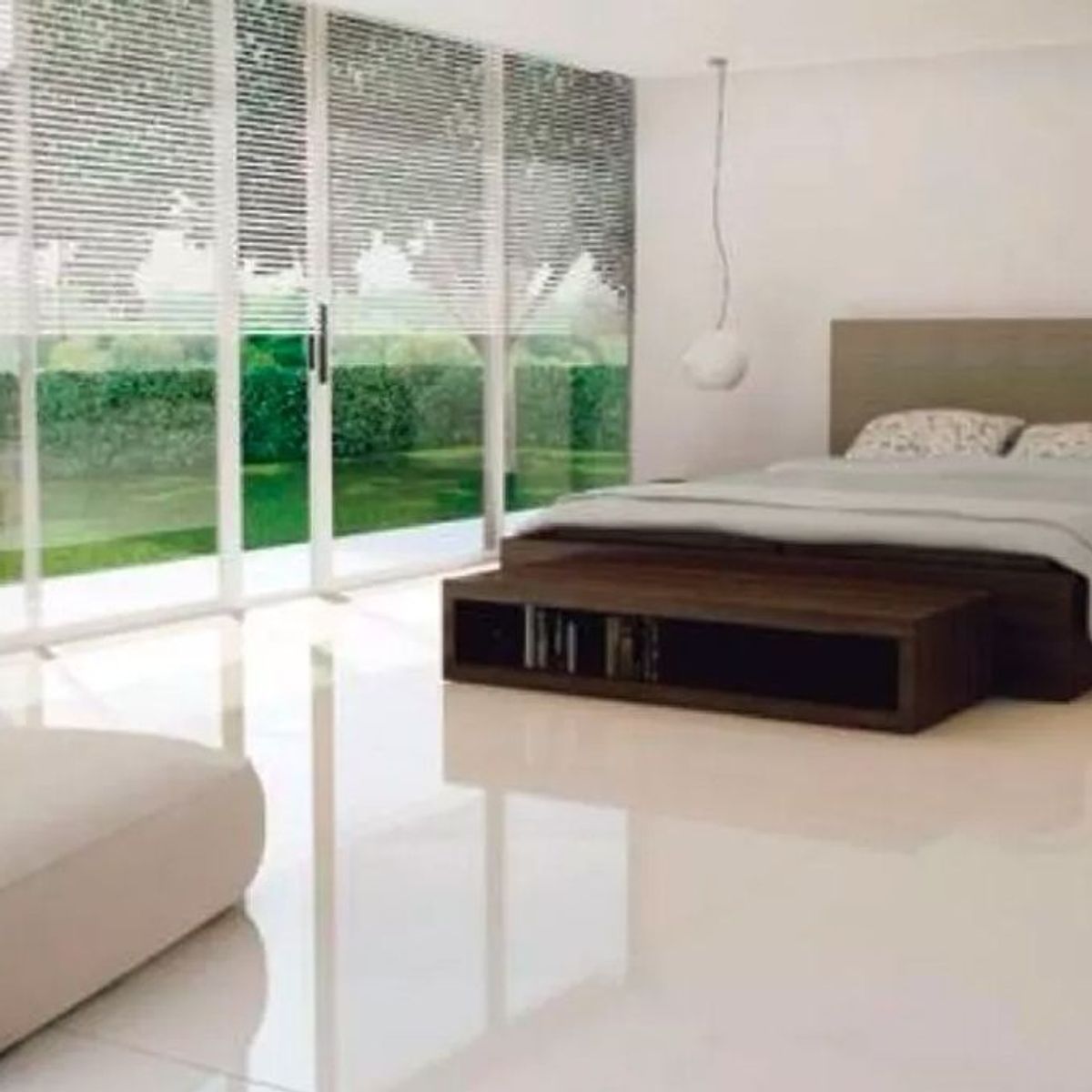 Porcelanato Polido Bianco 84x84cm Caixa 1,41m² Bege, marca Elizabeth - Foto 2