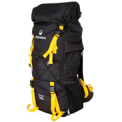 Mochila Rasac 80 litros Preto e Amarelo Klimber