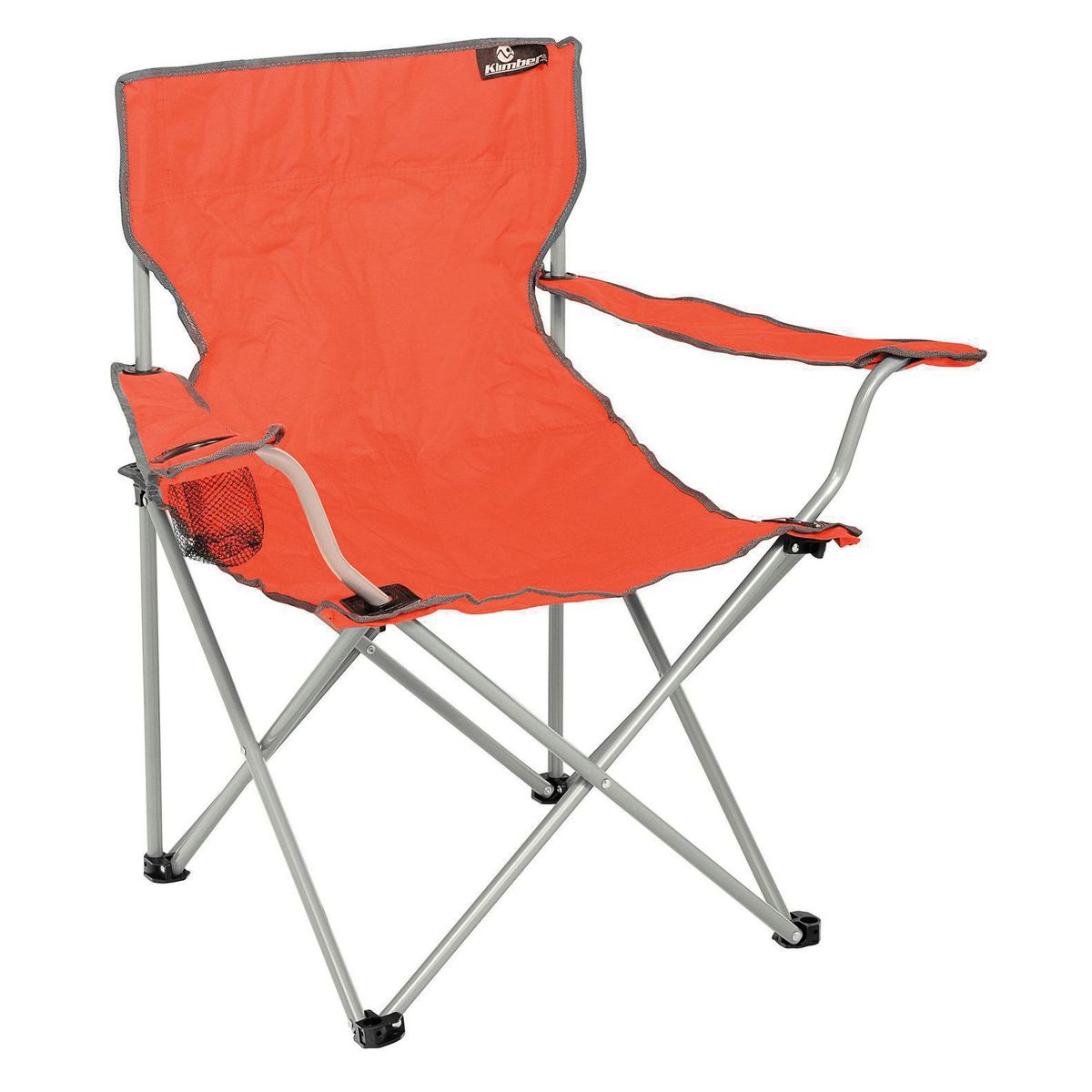 Cadeira Dobrável com Apoio de Braço 80x54cm Vermelho Klimber, marca Klimber - Foto Principal