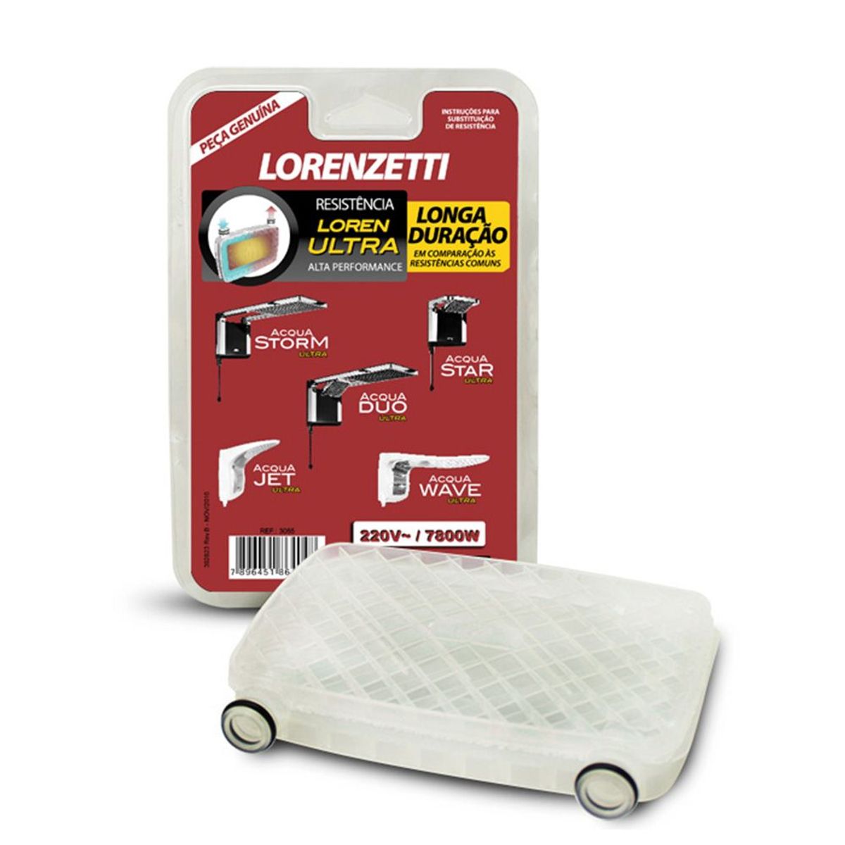 Resistência Acqua Ultra 220v 7800W, marca Lorenzetti - Foto Principal