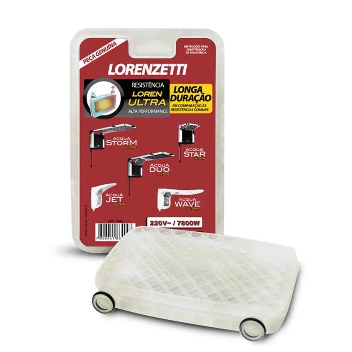 Resistência Acqua Ultra 220v 7800W, marca Lorenzetti - Foto Principal