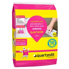 Argamassa Porcelanato e para Piso Externo 20Kg Cinza
