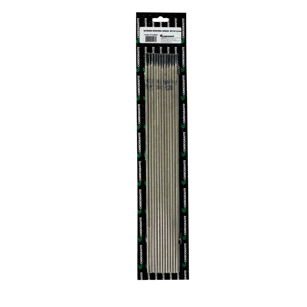 Eletrodo Revestido Cartela com 24 6013, Preto, 3,25mm, marca Carbografite - Foto Principal