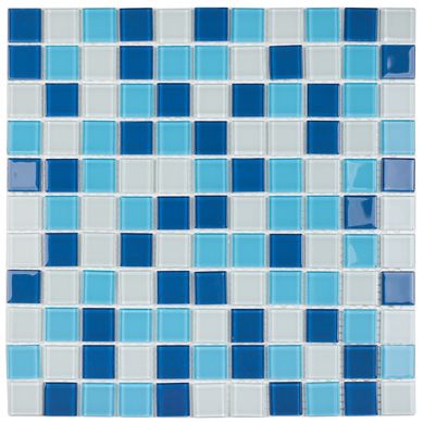 Pastilha Vidro Mix 2512 30X30cm Azul