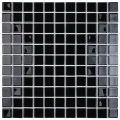 Pastilha ART623M Barcelona 30x30cm Vidro Preto