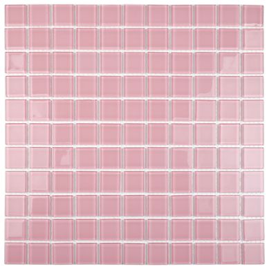 Pastilha ART807M Cardoba 28,6x31,2cm Vidro e Pedras Branco