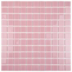 Pastilha ART807M Cardoba 28,6x31,2cm Vidro e Pedras Branco