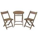Conjunto para Varanda Catania 3 Peças Madeira