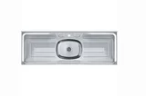 Pia com Válvula e Furo para Torneira Bella 150cm Inox