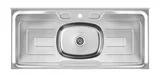 Pia com Válvula e Furo para Torneira Bella 120cm Inox Franke