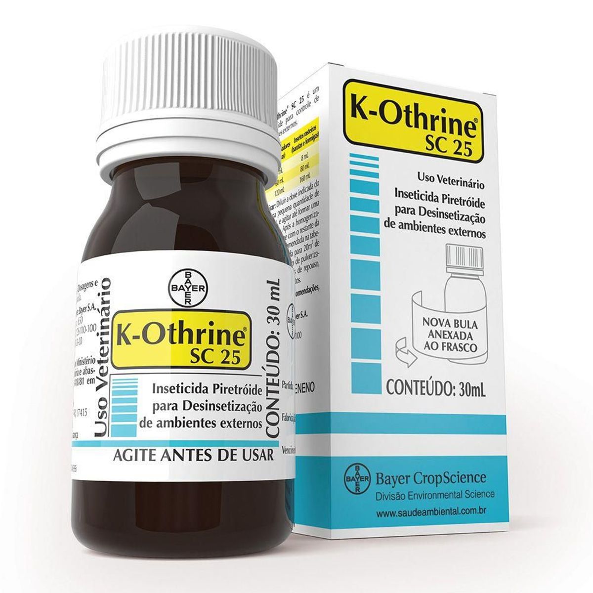 Inseticida K-Othrine SC25 30ml, marca Bayer - Foto Principal