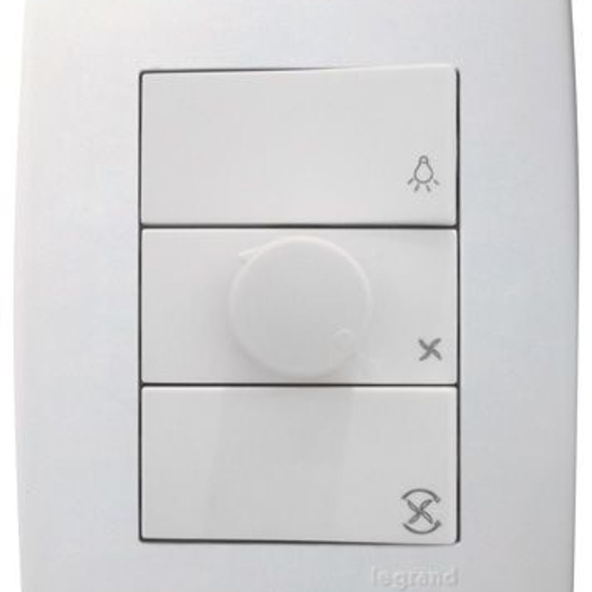 Conjunto Controle Ventilador Pialplus Branco 127V 4X2, marca Legrand - Foto Principal