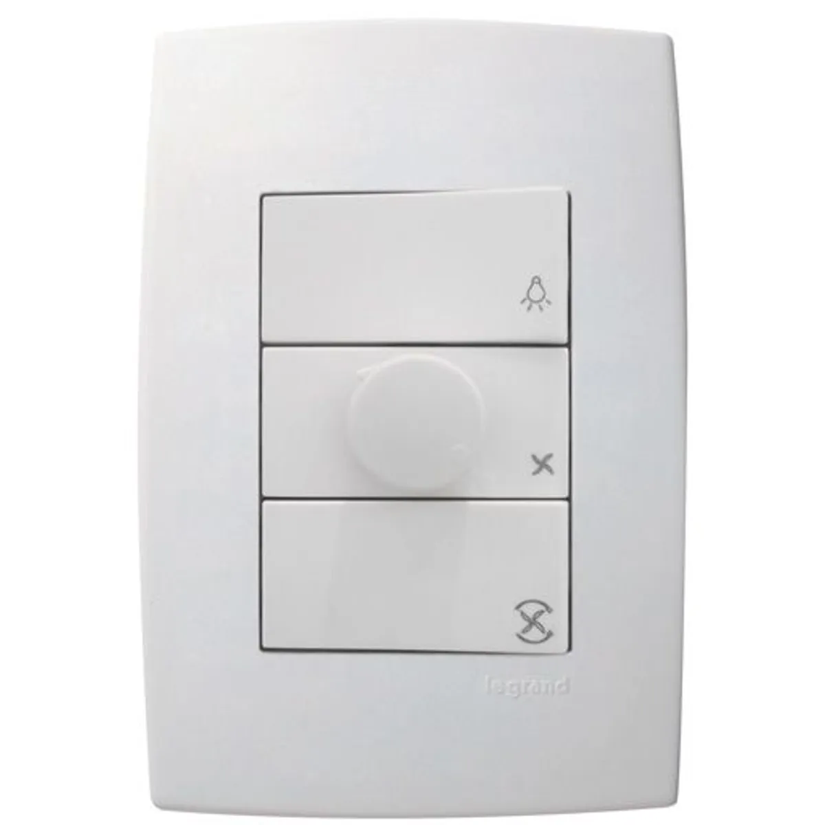 Conjunto Controle Ventilador Pialplus Branco 127V 4X2, marca Legrand - Foto Principal