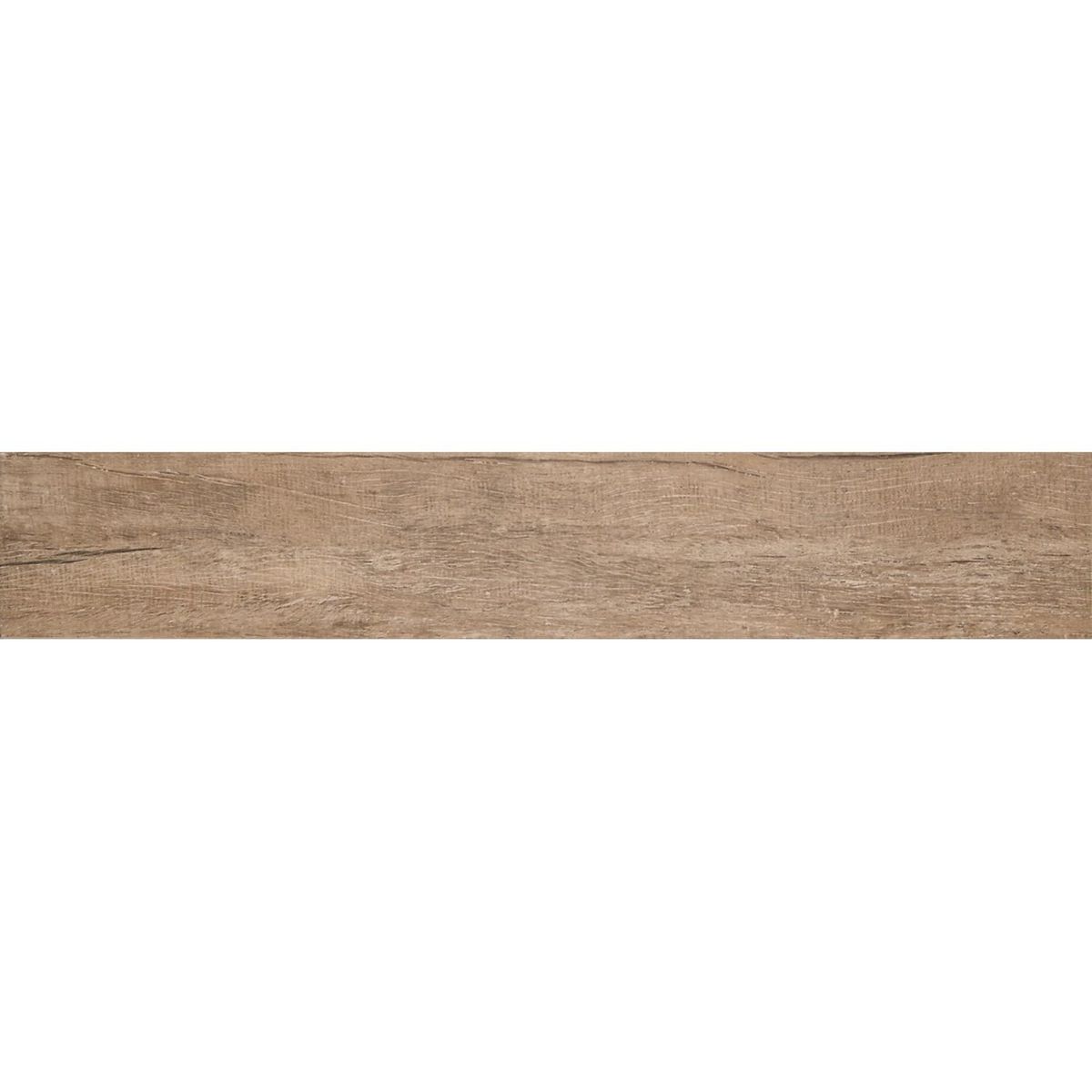 Porcelanato Esmaltado Peroba Envelhecida Castanho 20x120cm Caixa 1,19m² Retificado Marrom, marca Portobello - Foto 2