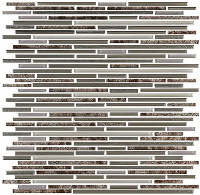 Mosaico Line Bw Bold 29,8x31,8cm Marrom