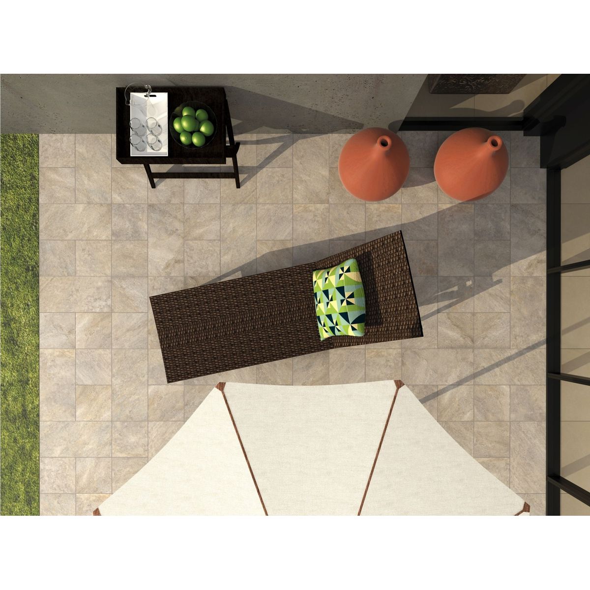 Porcelanato Esmaltado Duetto Gris Hard 59,5X59,5cm Caixa 1,77m² Bold Cinza, marca Portinari - Foto Principal