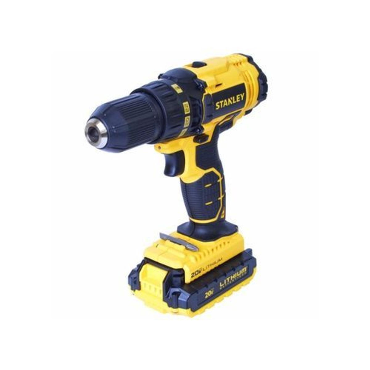 Parafusadeira/Furadeira sem Fio 20V Scd20C2K, Amarelo Preto, Stanley, marca Stanley - Foto 2