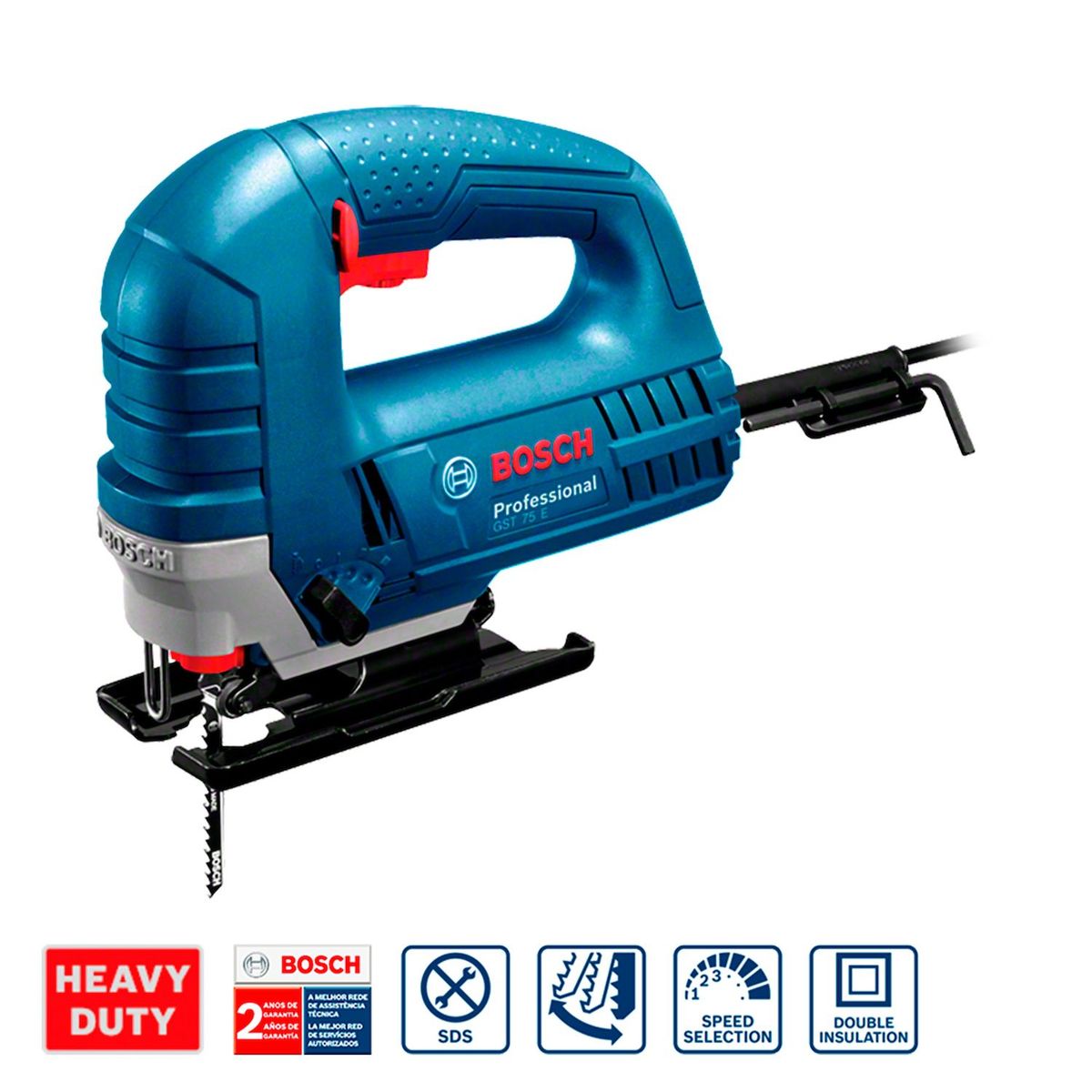 Serra Tico-Tico Bosch GST 75 E 710W 220V 1 Lâmina de Serra, marca Bosch Heavy Duty - Foto 2