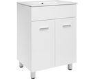 Gabinete para Banheiro Abrantes com Lavatório 60 X 46 Cm Sensi Dacqua