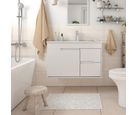 Gabinete para Banheiro com Cuba Almada 80cm Branco Sensi