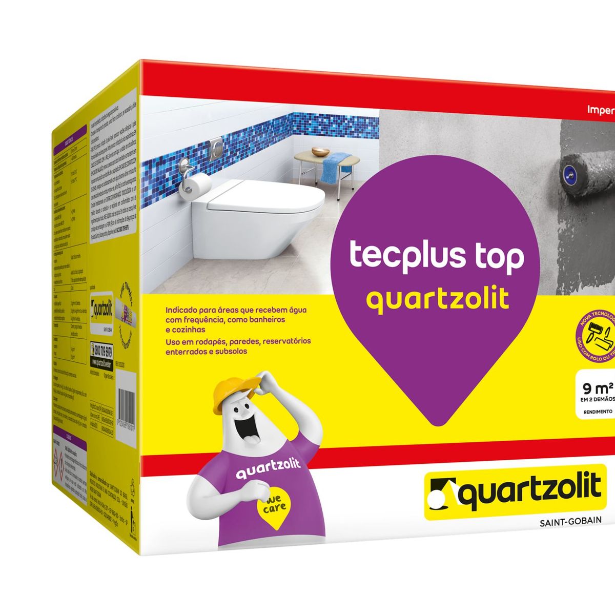 Impermeabilizante Tecplus Top 18kg, marca Quartzolit - Foto Principal
