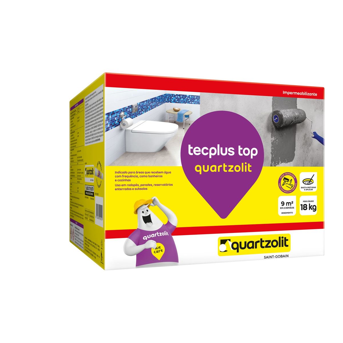 Impermeabilizante Tecplus Top 18kg, marca Quartzolit - Foto Principal