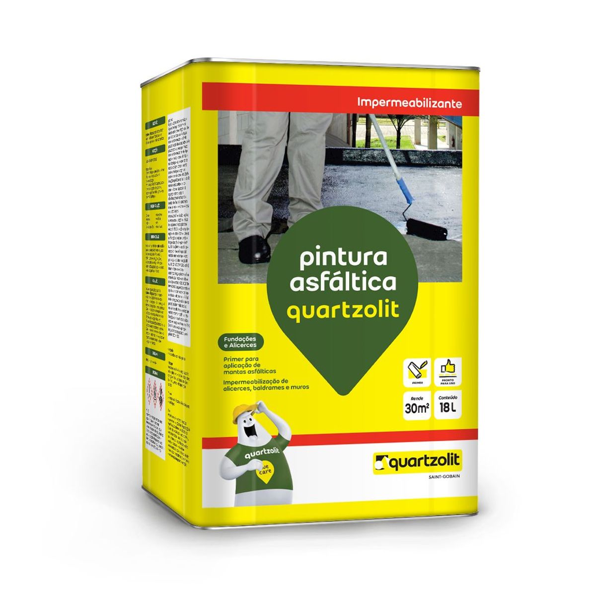 Pintura Asfaltica Balde, marca Quartzolit - Foto Principal