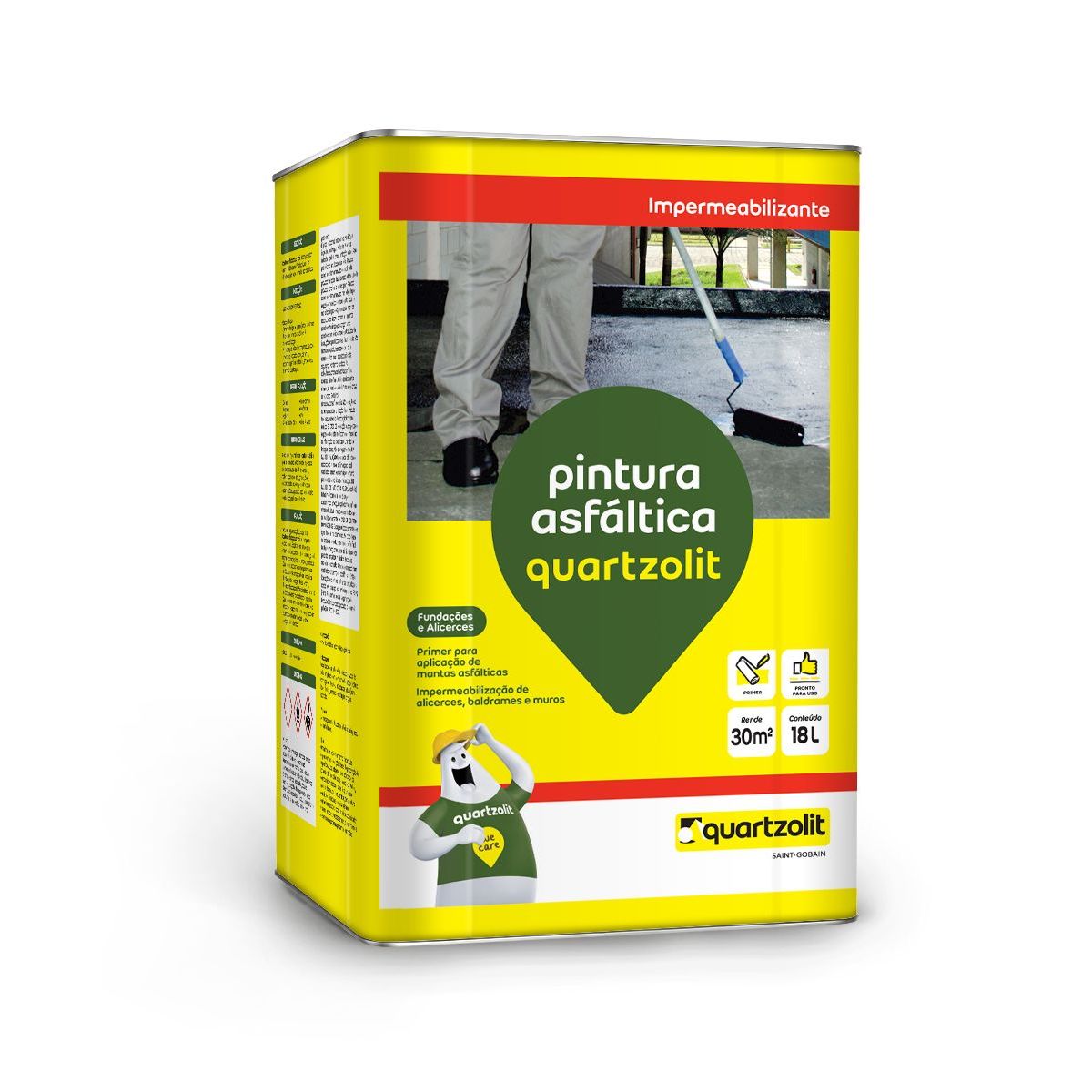 Pintura Asfaltica Balde, marca Quartzolit - Foto Principal
