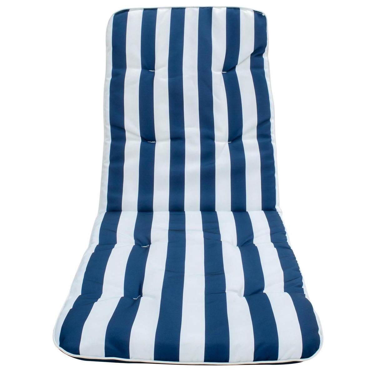 Almofada para Espreguiçadeira Listrada 3x58x170cm Azul/Branco Just Home Collection, marca Just Home Collection - Foto Principal