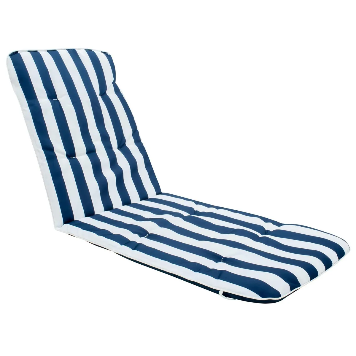 Almofada para Espreguiçadeira Listrada 3x58x170cm Azul/Branco Just Home Collection, marca Just Home Collection - Foto 2
