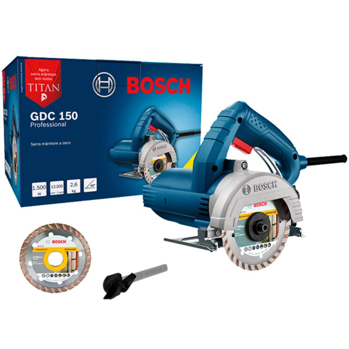 Serra Mármore Bosch GDC 150 TITAN 1500W 220V 1 Disco, marca Bosch Heavy Duty - Foto Principal