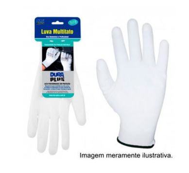 Luva Multitato Poliamida Branco