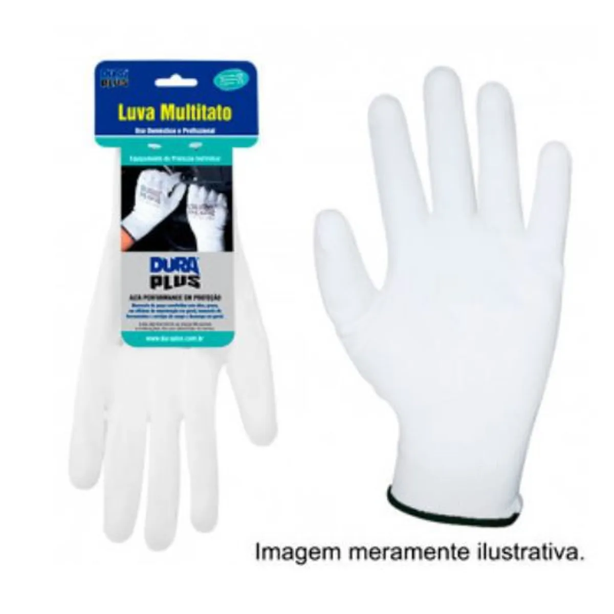 Luva Multitato Poliamida Branco, marca Balaska - Foto Principal