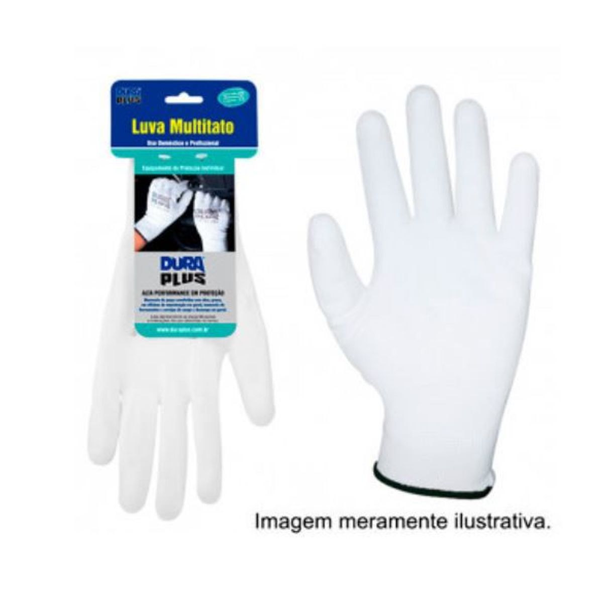 Luva Multitato Poliamida Branco, marca Balaska - Foto Principal