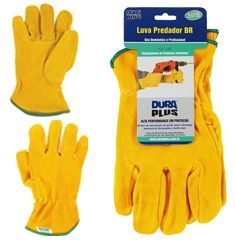 Luva de Couro Predador BR Amarelo