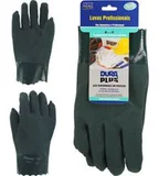 Luva PVC Forrada Palma Áspera 46cm Preto