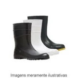 Bota de PVC Profissional Forrada n42 Preto