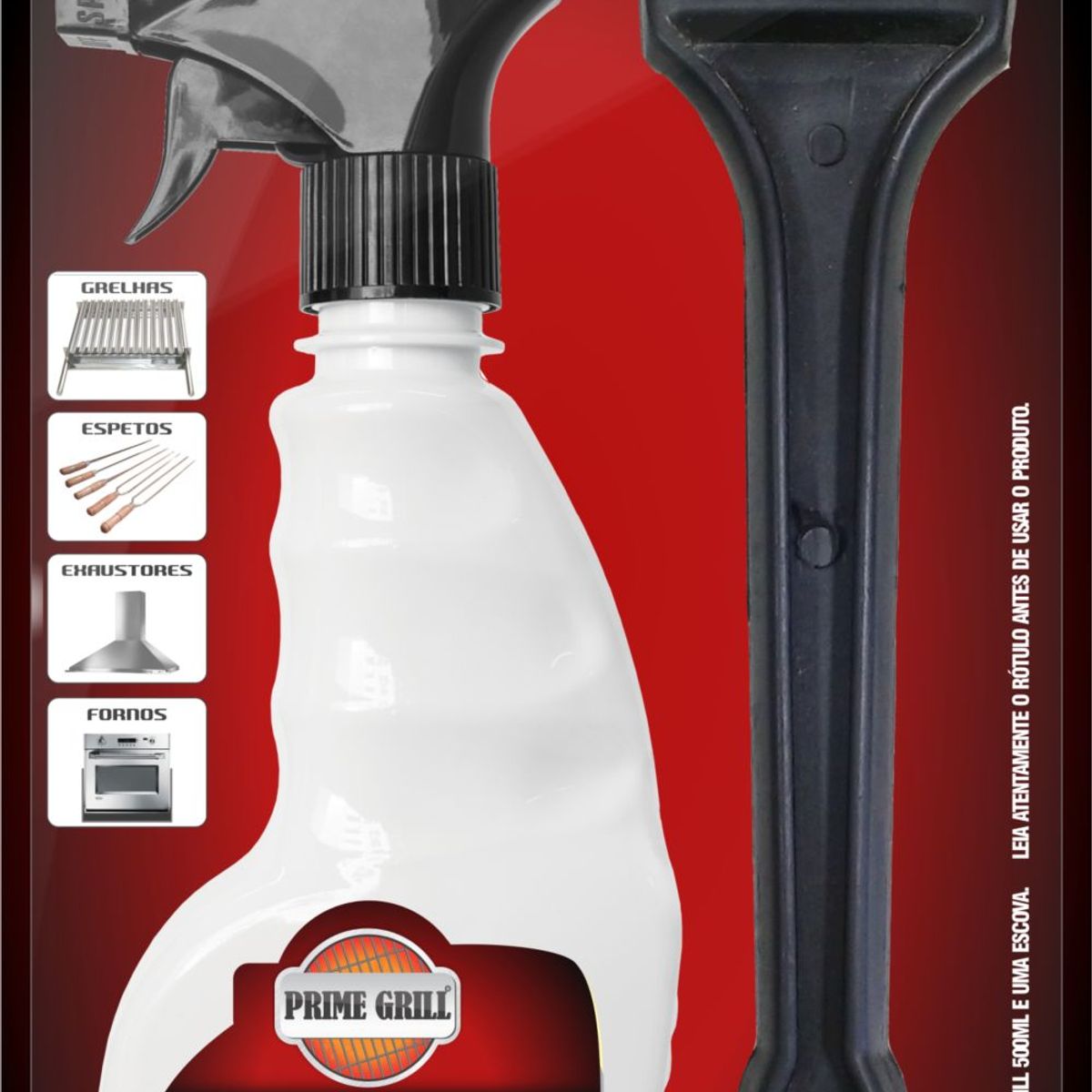 Kit Limpa Grelhas Prime Grill 500ml, marca Interbrilho - Foto Principal