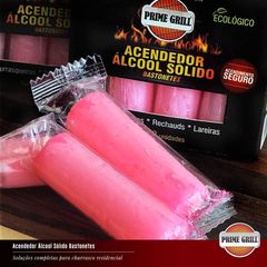 Acendedor Álcool Sólido Bastonete 8 Unidades