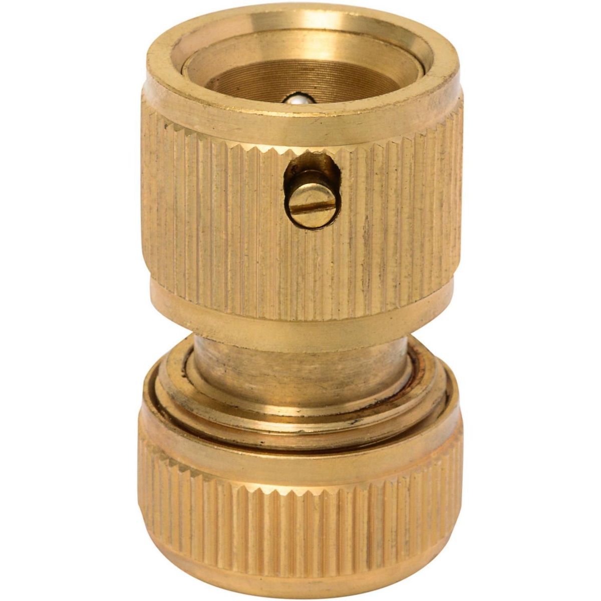 Conector Rápido 4,7x3cm com Stop 1/2" Bronze, marca Ergo - Foto Principal