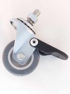 Rodzio Giratrio de PVC com Freio 50mm
