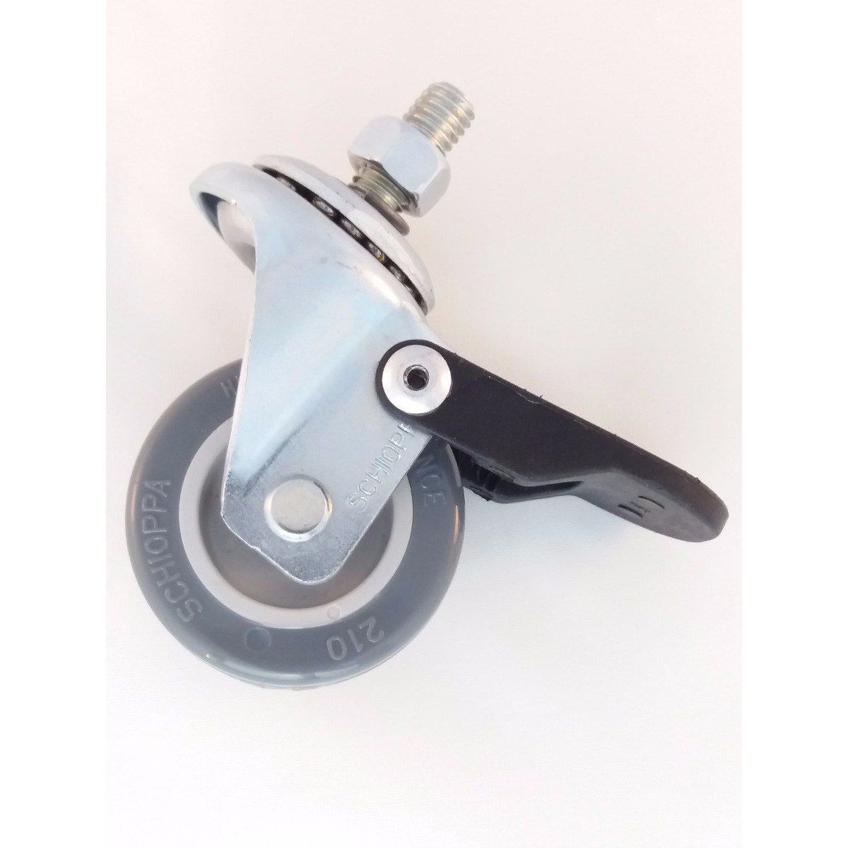 Rodízio Giratório de PVC com Freio 50mm, marca Schioppa - Foto Principal