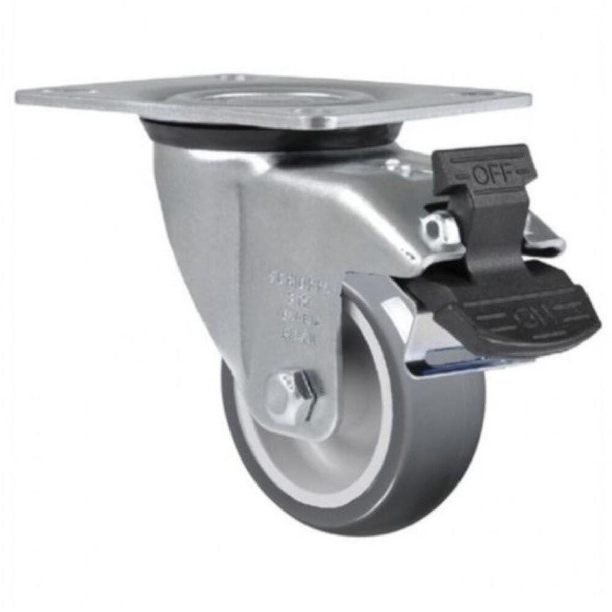 Rodízio Giratório de PVC com Freio 150mm, marca Schioppa - Foto 2