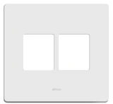 Placa com Suporte 4 Postos Horizontais 4x4 Branco