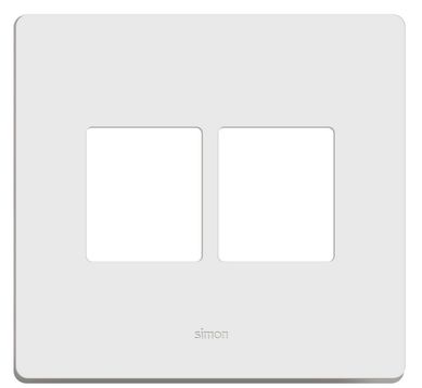 Placa com Suporte 4 Postos Horizontais 4x4 Branco