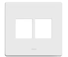 Placa com Suporte 4 Postos Horizontais 4x4 Branco