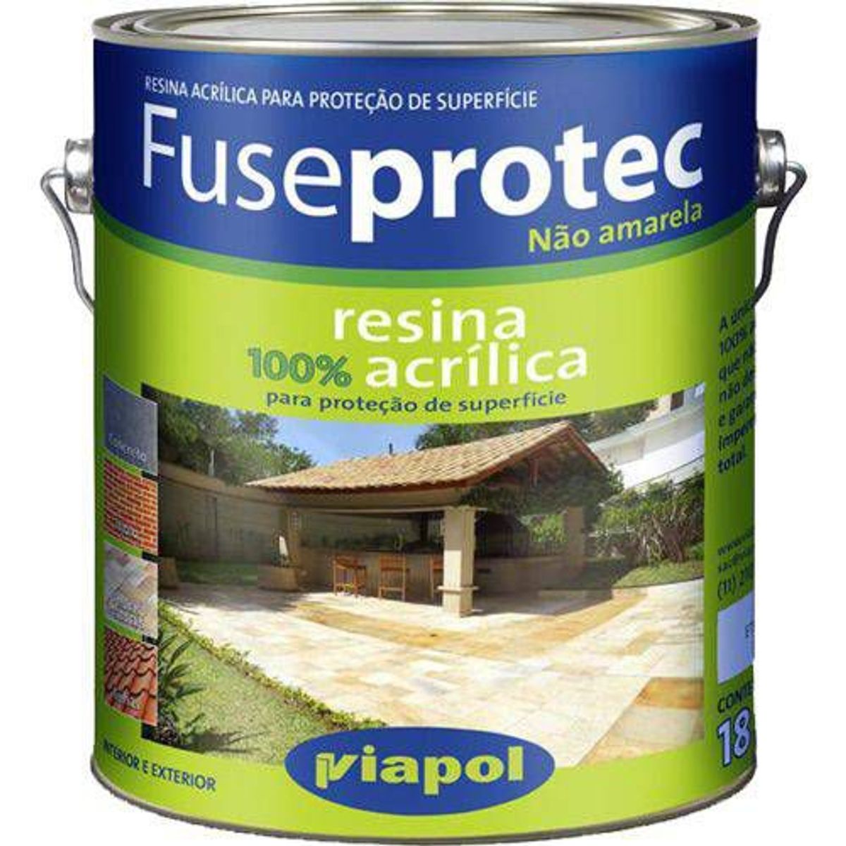 Resina Fuseprotec 3,6L Fosco, marca Viapol - Foto Principal